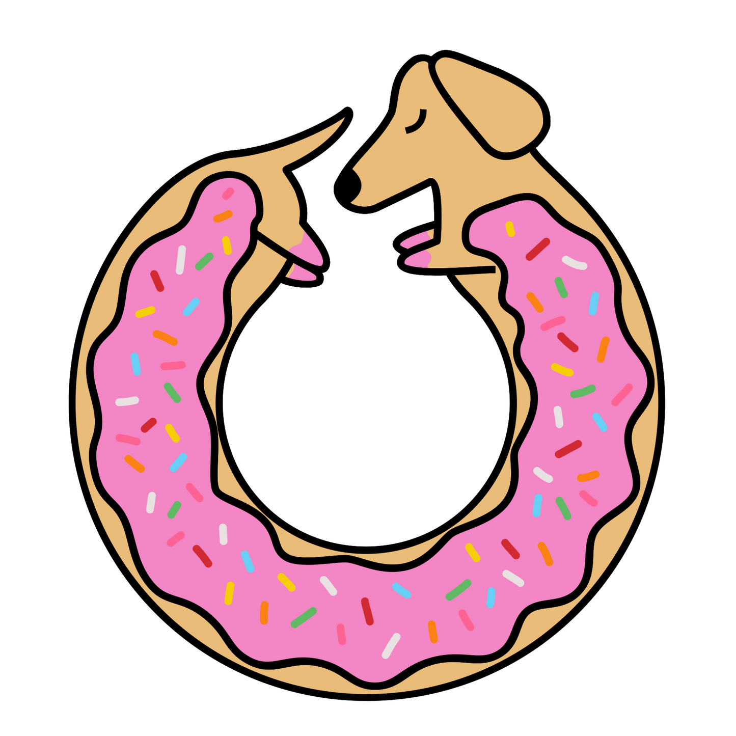 Strawberry Sprinkles Dachnut Sticker