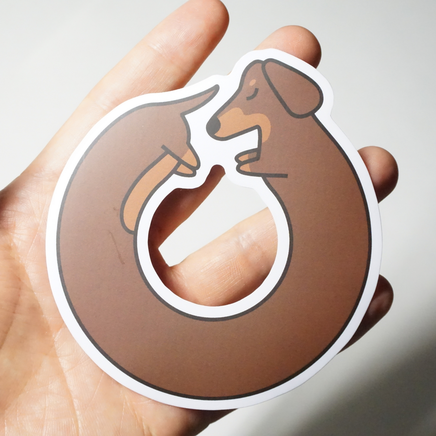 Mocha Dachnut Sticker