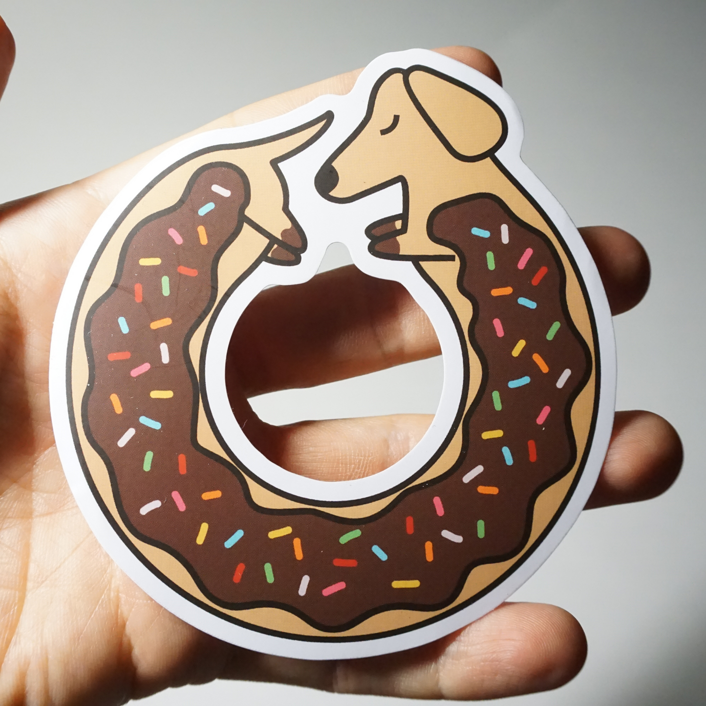 Chocolate Sprinkles Dachnut Sticker