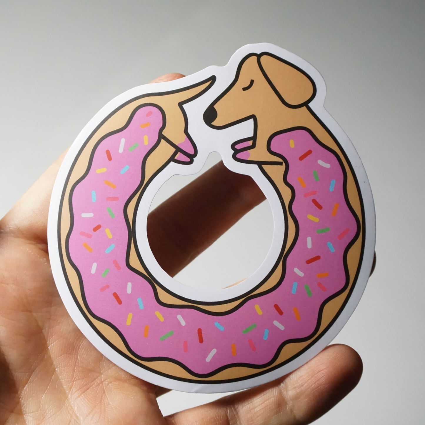 Strawberry Sprinkles Dachnut Sticker