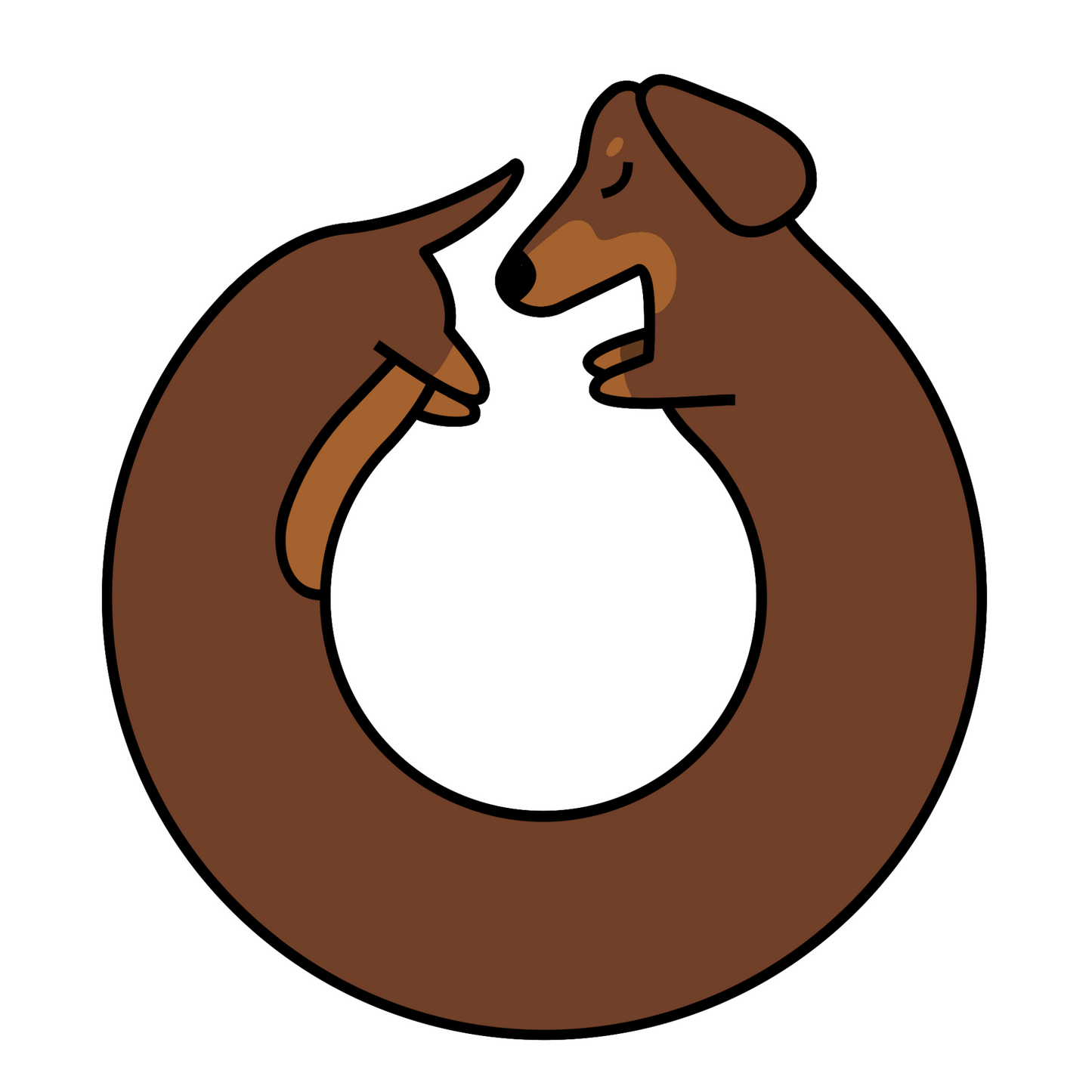 Mocha Dachnut Sticker